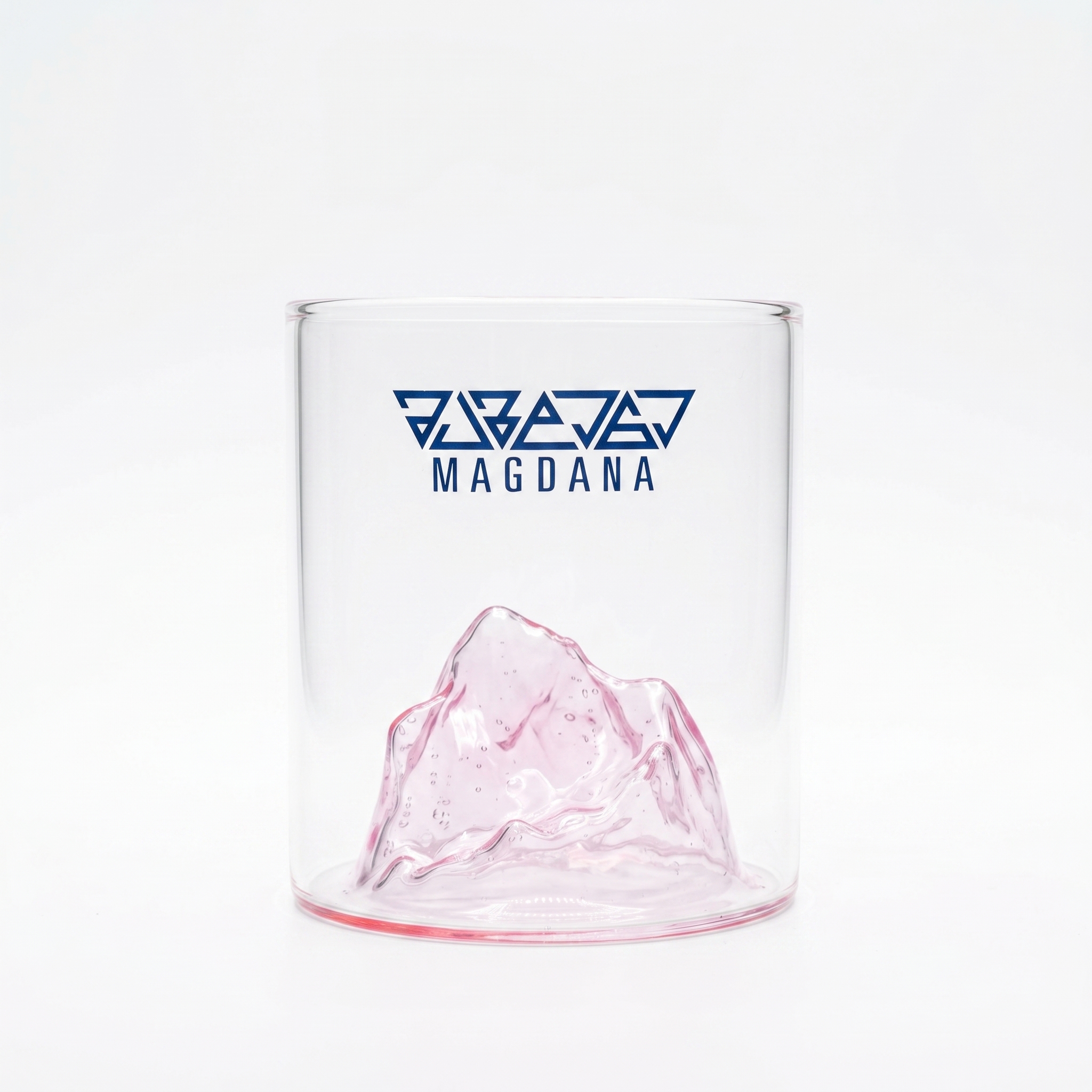 magdana glass pink 380ml ჭიქა 380მლ ვარდისფერი