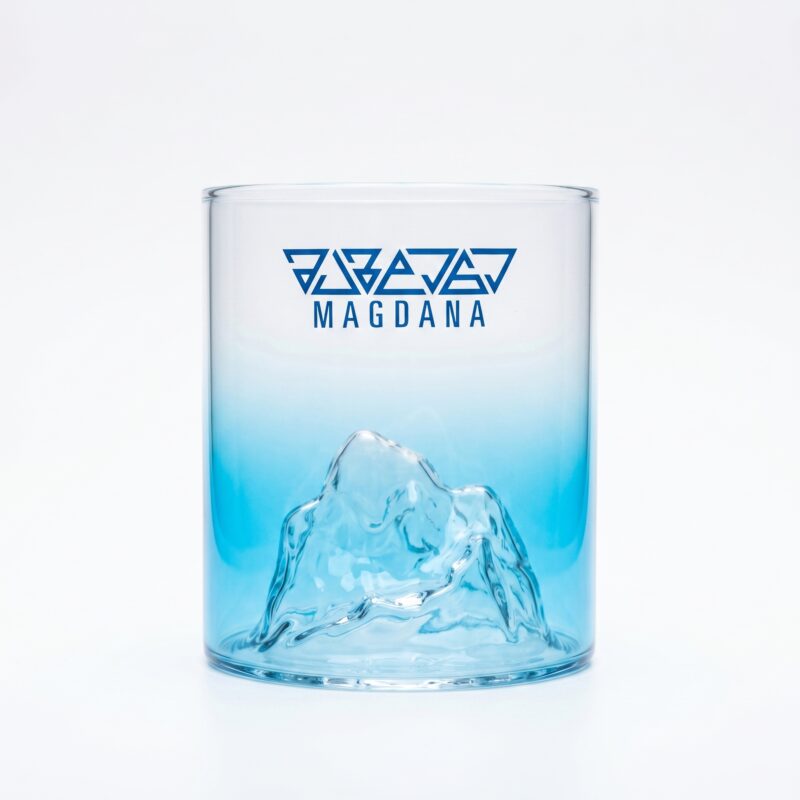 Glass 380ml Blue